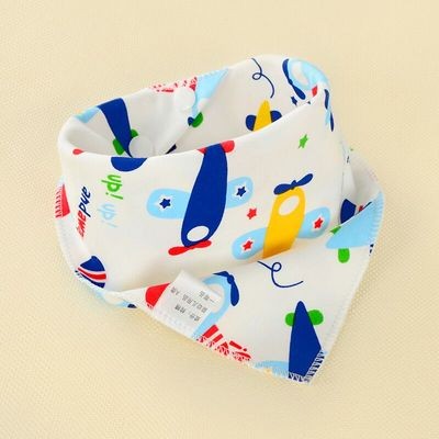 3 6 Yuan Baby Saliva Towel Baby Triangle Towel Pure Cotton Double Layer Press Button Children's Supplies Headscarf Round Mouth Pocket-Taobao