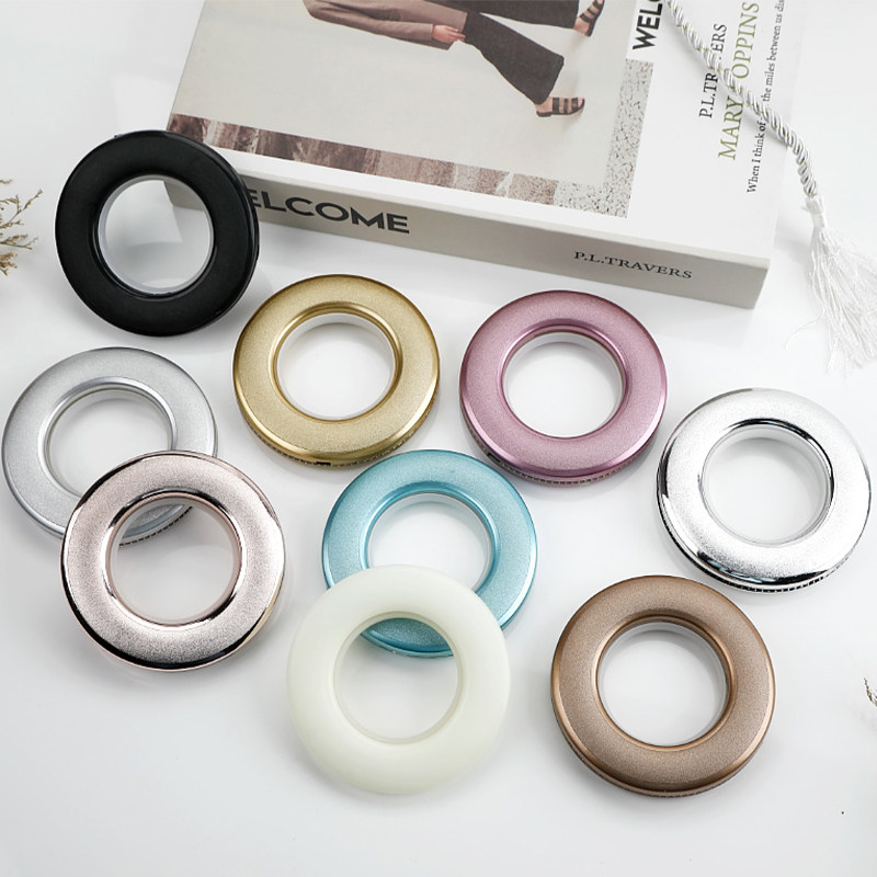 Curtain buckle cirque Roman ring curtains accessories Roman stem ring ring mute abrasion-proof hanging ring perforated ring