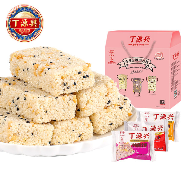 浙江老字号 0添加 丁源兴 米花糖休闲零食大礼包组合 优惠券折后480g ¥19.8包邮(¥29.8-10)多味可选