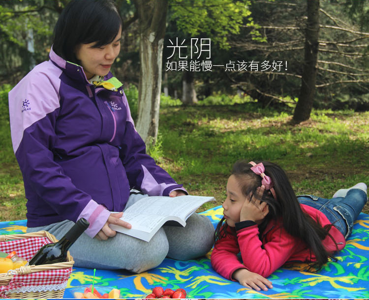 Spring Tour Park dã ngoại mat ẩm pad di động gấp trẻ em thảm cỏ dày ngoài trời mat dã ngoại vải - Thảm chống ẩm / Mat / Gối thảm xốp lót sàn