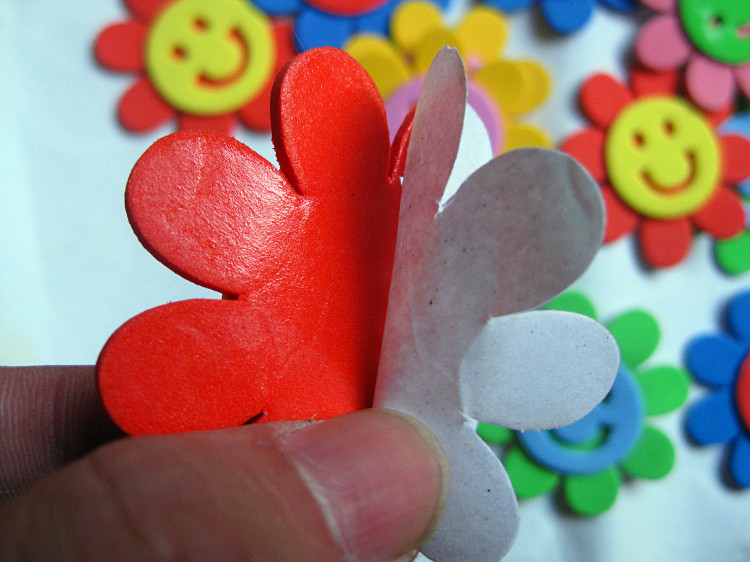 Sponge EVA hand - made patch foam sticker toy for toys Eight petals sponge sticker sticker sunflower