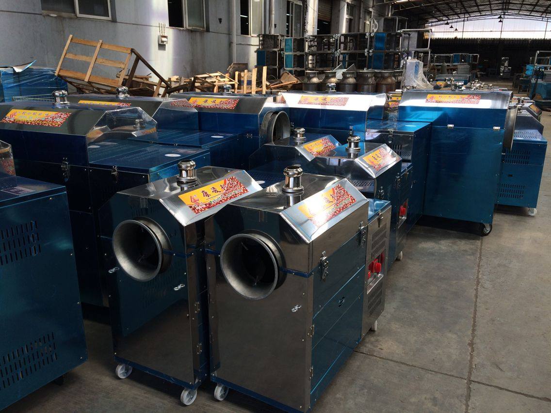 ConLing Card Stir-frying Machine Gas Horizontal Electric Heating Roller Fried Board Millet Melon Seed Melon Seeds 15 15 25 25 50 50