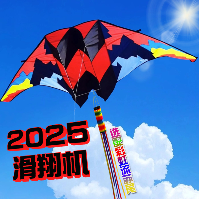 2025年新型大型4mグライダー凧（大人用）、風が強く、飛ばしやすい、高級、特大威海凧