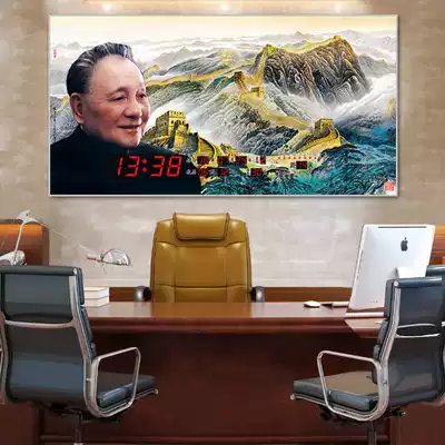 2021 New Deng Xiaoping Wanli Great Wall Digital Electronic perpetual calendar wall hanging home living room wall clock