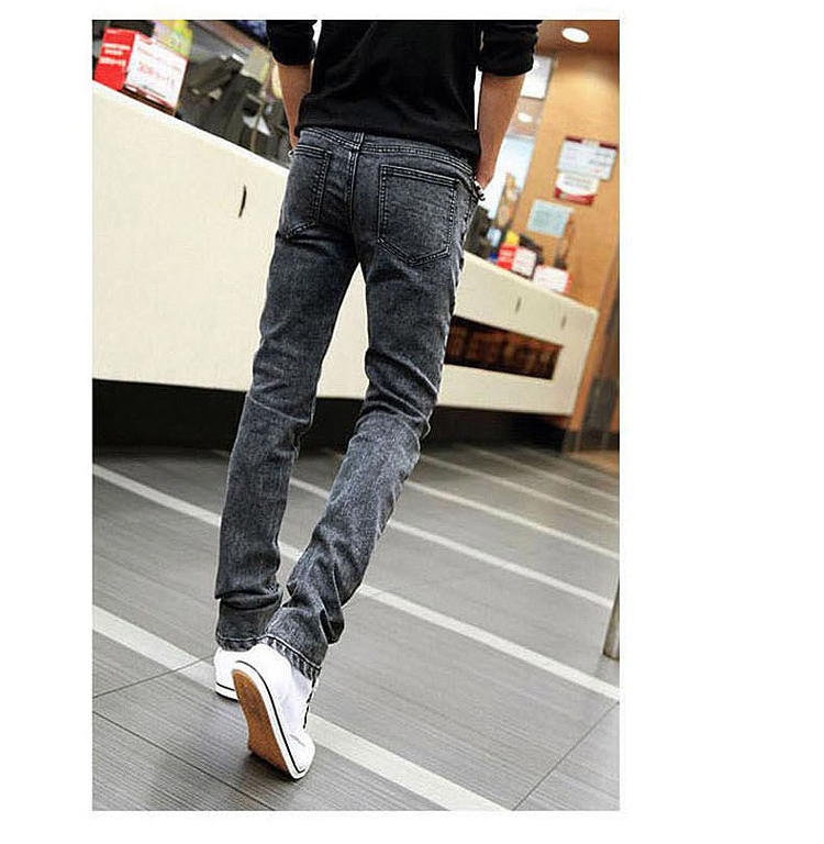 Quần jeans nam nam Slim phiên bản Hàn Quốc của xu hướng mùa hè mỏng phần thanh niên - Quần jean quần jean nam cao cấp
