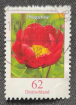 Germany General Ticket Flower Series 2014 Peony Fine Teeth Letter Sales 0 6 Yuan Each