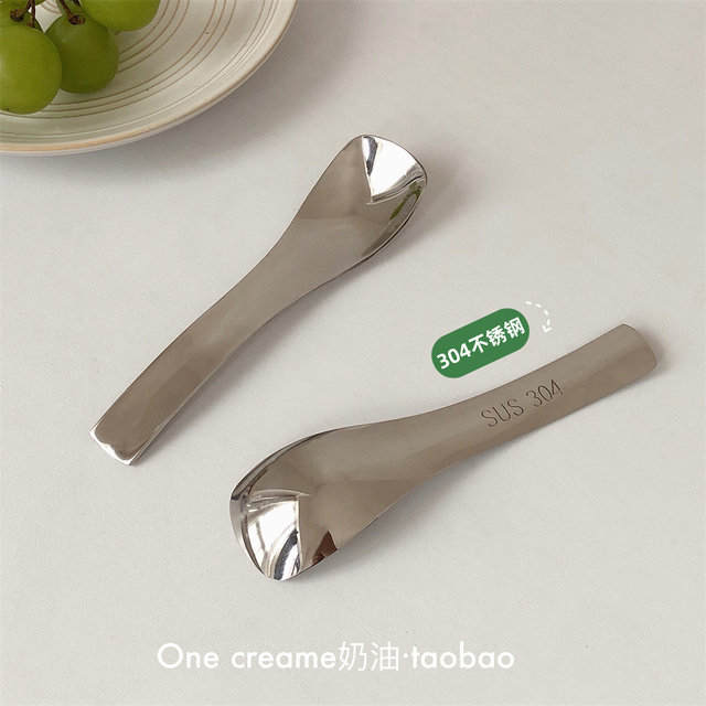 Ins ice cream spoon 304 stainless steel yogurt spoon