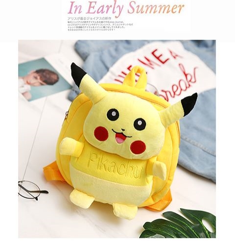 Ba lô Ba lô Nam và Nữ Bé gái Túi nhỏ Phim hoạt hình Trẻ em Sang trọng Ba lô Pikachu Túi đi học nhỏ balo gucci nam