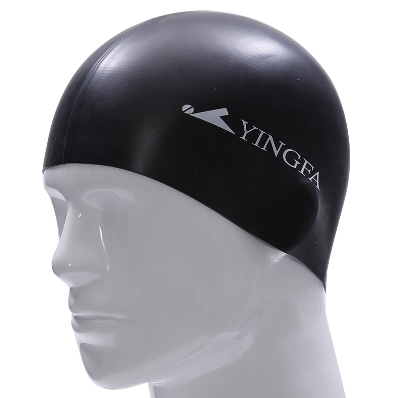 English Hair Silicone Swimming Cap Monochrome Hat Comfort Waterproof Non-slip Adults Long Hair Male And Female Students Universal 12 Color