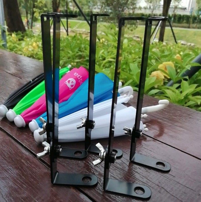 Adjustable umbrella bracket mobile phone sunscreen small umbrella stand foodpanda Ubereats five locomotive mobile phone holder