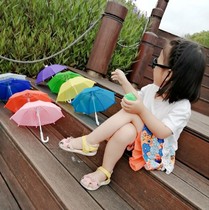  Childrens personality decoration small umbrella Hand-painted umbrella White umbrella Graffiti umbrella Cute mini umbrella Childrens toy umbrella Ultra-light umbrella