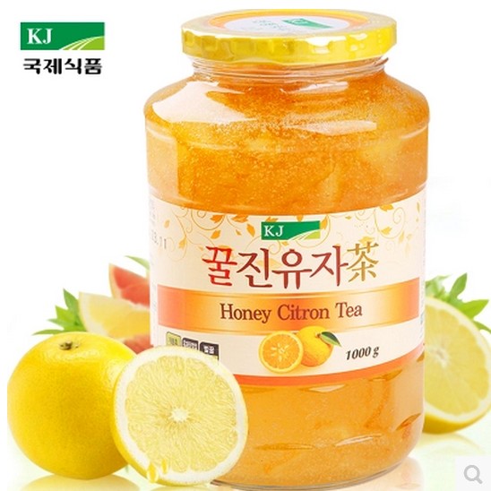 South Korea imported international KJ honey grapefruit tea fruity pulp health tea fruit tea summer brewing drink 1kg