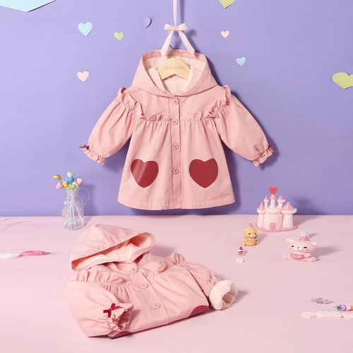 Демисезонная детская куртка с капюшоном, ветрозащитный зимний кардиган для принцессы, детский пуховик для девочек, детская одежда