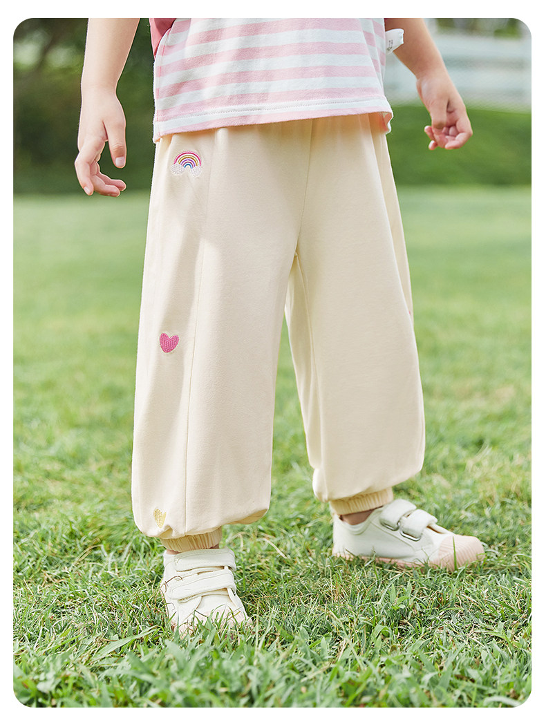 Jellybaby Anti-Mosquito Pants for Girls Summer Thin 2026 New Style Small Kidsren Casual Pants Autum Baby Pants — 43