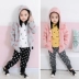 Jerry Biebi Nữ Baby Winter Một năm tuổi Áo trẻ em mùa đông Trẻ em mặc 0-6 Girls Plus Áo khoác nhung dày