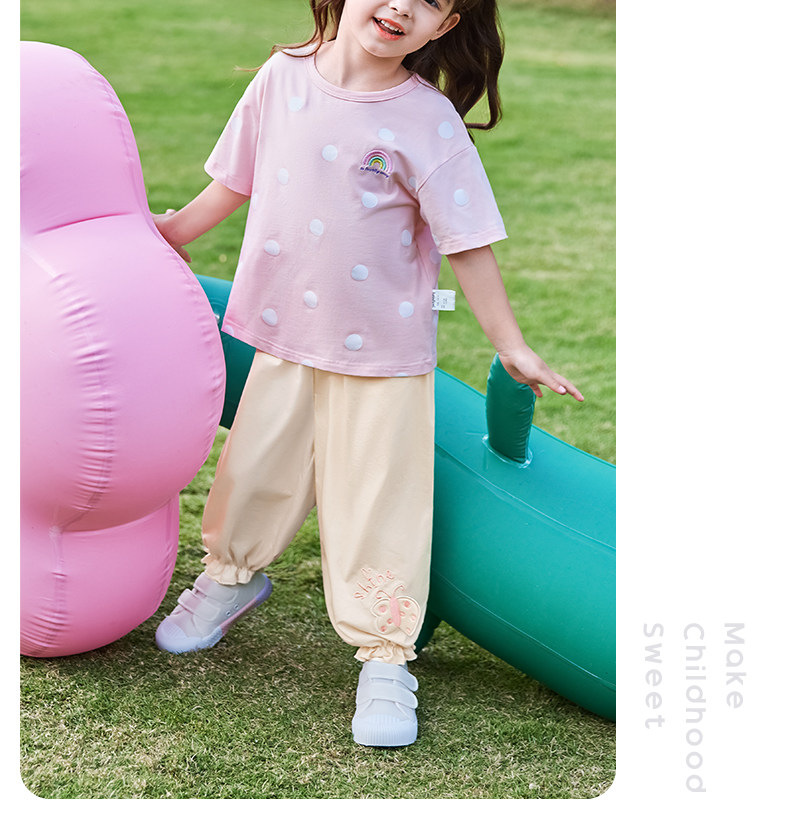 Jellybaby Anti-Mosquito Pants for Girls Summer Thin 2026 New Style Small Kidsren Casual Pants Autum Baby Pants — 47
