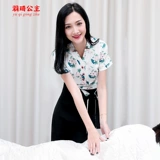 Новый китайский стиль Ruffel Print