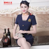 Новый короткометражный стюардесс униформный клуб здоровья клуб, специалист по купанию, обслуживающий официант KTV, как женщина -стройная