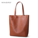 Сумка через плечо, вместительная и большая универсальная кожаная сумка на одно плечо, из натуральной кожи