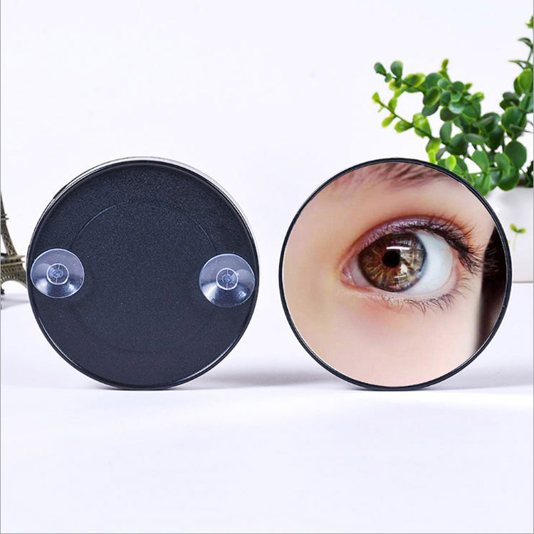 10 times magnified round lens ten times magnified makeup mirror portable beauty sucker mirror high quality walking mirror