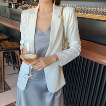 Shang Show Big Code Womens Dress 2022 New West Suit Fat Mm White Suit Jacket Woman Spring Autumn Senior Feel Light Lavish 100 Lap