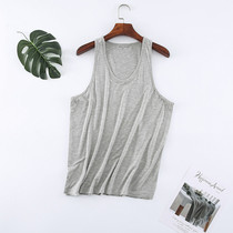 Shangxiu plus size 2022 Xia Xin mens I-shaped hurdle plus fertilizer to increase Xia Modal thread vest 280 catties can be worn