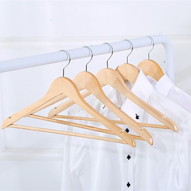 Solid wood hangers for adult clothing store special wood hangers for wooden clothes hangers for men's suits Suit hangers wood color