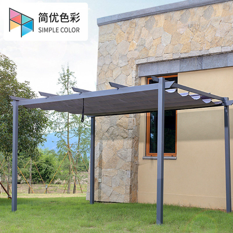 Grape rack aluminum alloy anti-rust open-air outdoor enjoy the shade garden terrace courtyard villa promenade yard outdoor gazebo