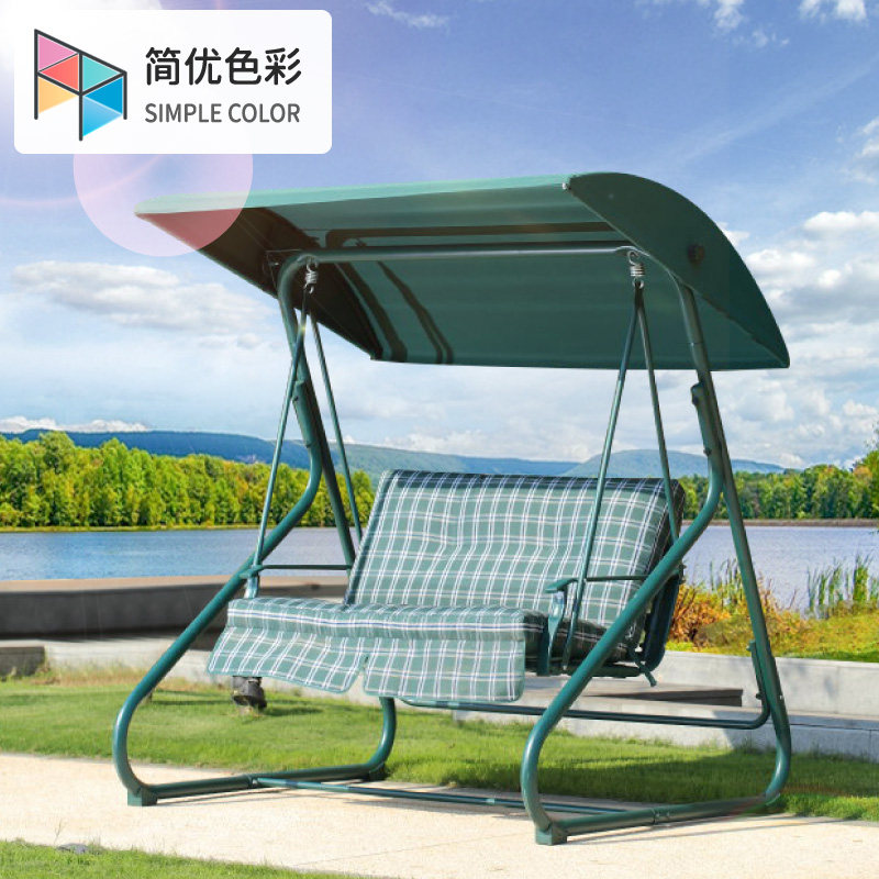 Swing Set Outdoor Patio Villa Villa Leisure Garden England Double Designer Sunscreen Outdoor Rocking Chair Swings