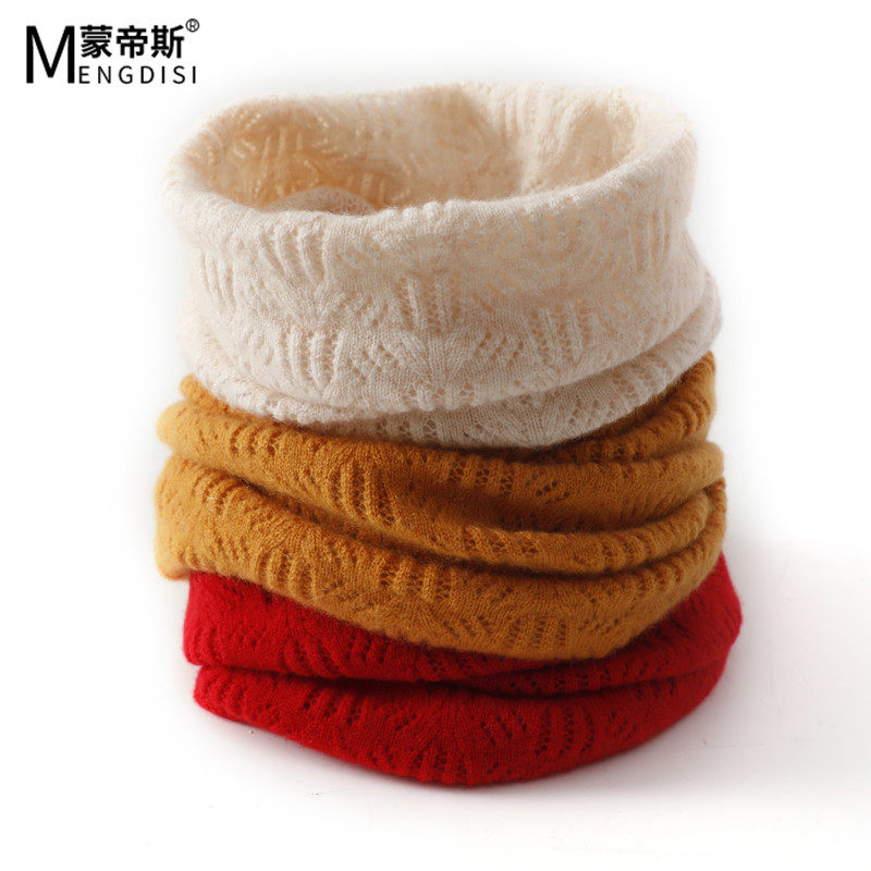 Autumn and winter mountain cashmere neck jacket female anti-cold and warm protection cervical spine sleeve head circumference neck male 100 lapped hollowed-out false collar small scarf-Taobao