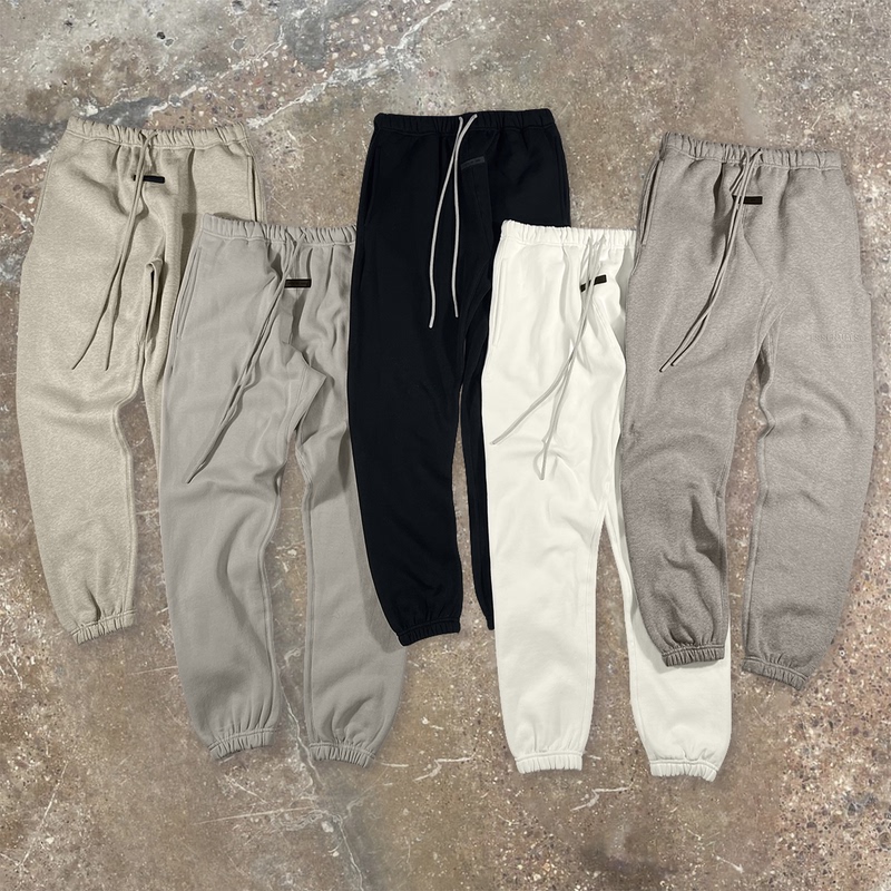 24 New Essentials Multi-Stitch Sweatpants Cloud Series Loose Fit Sports Joggers Fog American Casual Long Pants for Men