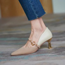 GAIAVER style of elegant temperament ~ 2022 New retro small crowdsharing with high heel women shoes single shoes