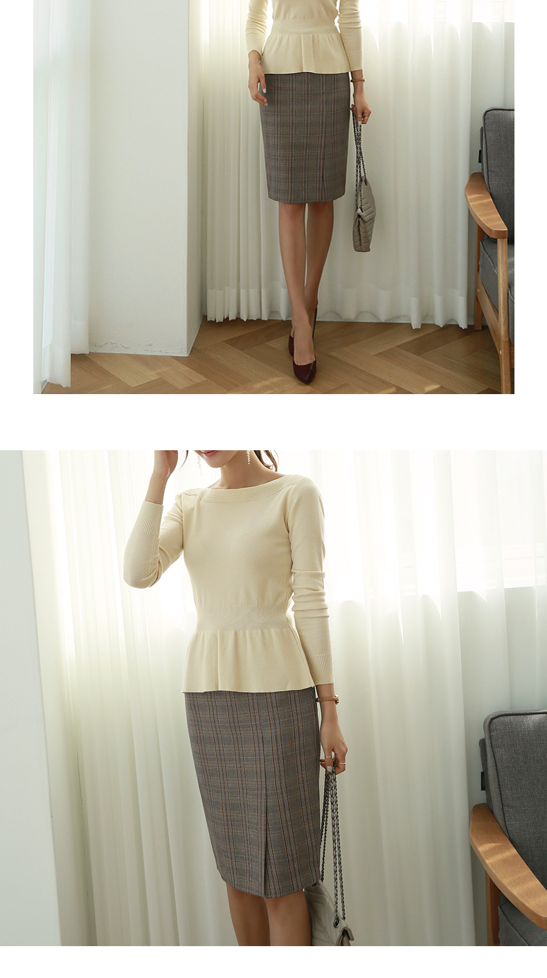 Áo len cổ lọ Bailuoan nữ tay dài 2018 thu đông mới sản phẩm eo thon là áo len mỏng trùm đầu áo khoác cardigan nữ form dài