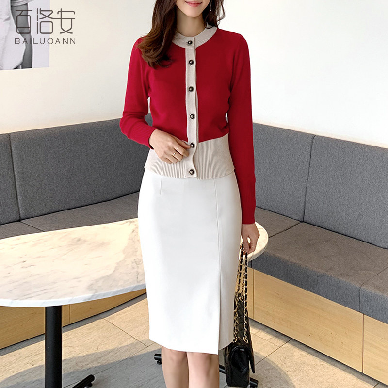 Bloaon Round Color Knitted Sweater Spring New Han Fan Clean Short Short Short Sweater Cover