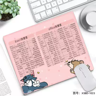 Mouse pad thickened cute girl cartoon large advertisement customized custom wrist guard computer office table pad small student game two-dimensional animation pad custom e-sports creative desktop mat