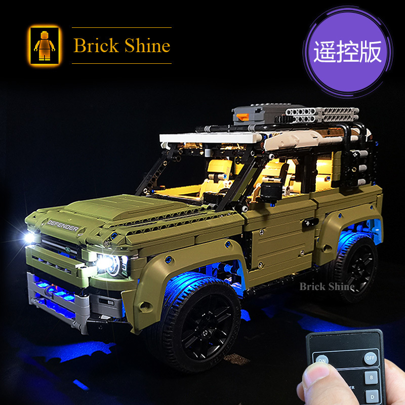 Bs Building Block Lighting Land Rover Defender Off-Road Vehicle Compatible with Lego Technic 42110 Toys Remote Control Led Lights Bs Building Block Lighting Land Rover Defender Off-Road Vehicle Compatible with Lego Technic 42110 Toys Remote Control Led Lights