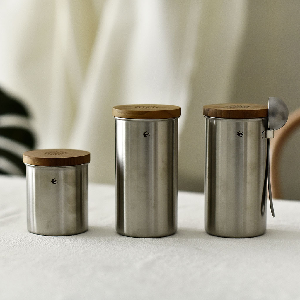 -Taoyuan Daily-Japanese Stainless Steel Sealed Jars Coffee Bean Tea to receive GSP Yanprints