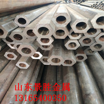 Six outer circles and inner hexagonal steel pipes. Carbon structural steel special-shaped steel pipes. Customized hexagonal special-shaped shaft sleeves from manufacturers.
