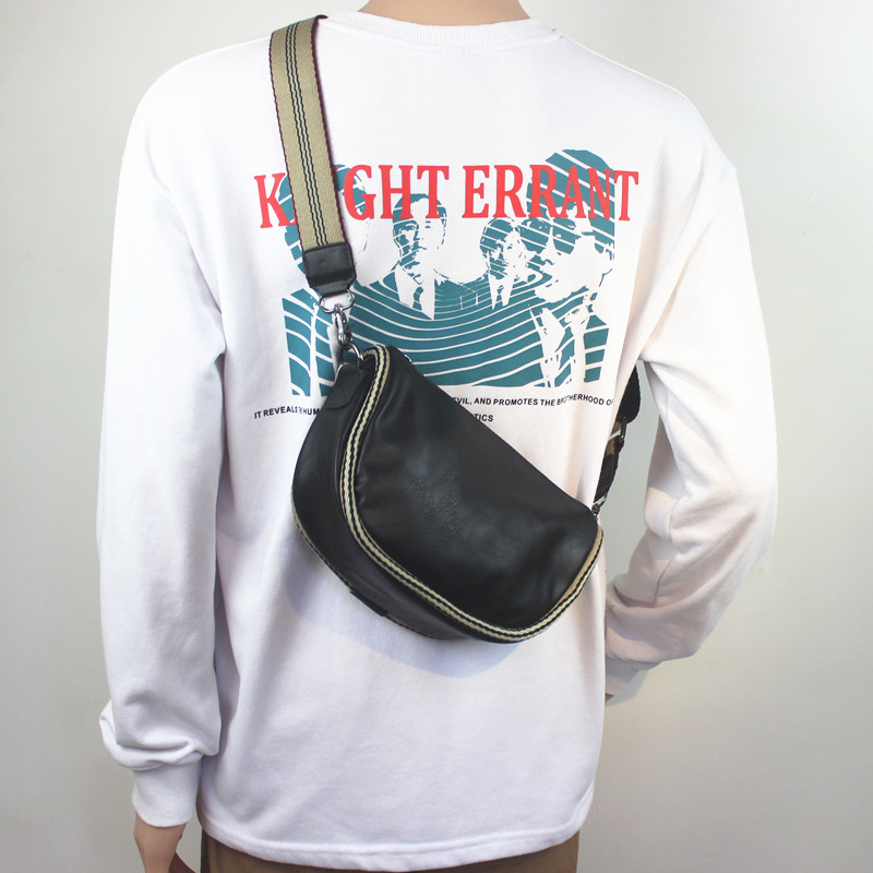 Slide bag men's tide small in tide bag bag bag female summer day single shoulder bag bag male bag bag