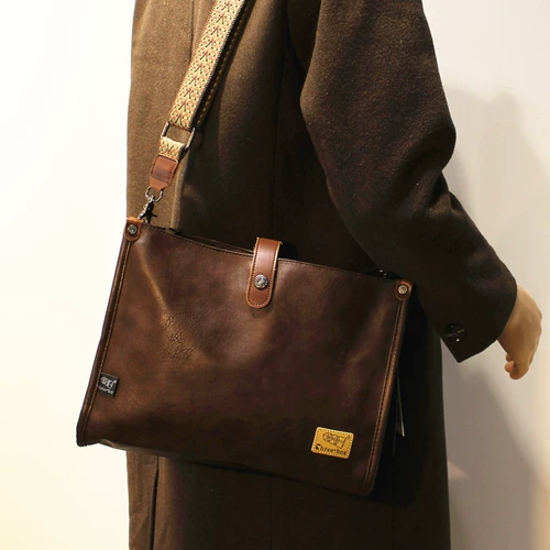 Новая мужская сумка Threebox, студенческая школьная сумка, модная сумка через плечо, деловая повседневная сумка через плечо, мужская и женская кожаная сумка, сумка для iPad