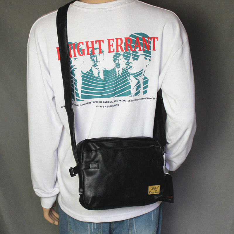 threebox Tide Cards Men's Bags New Minima Single Shoulder Bag South Korea Man Style Outdoor Inclined Satchel Bag SHOULDER bag