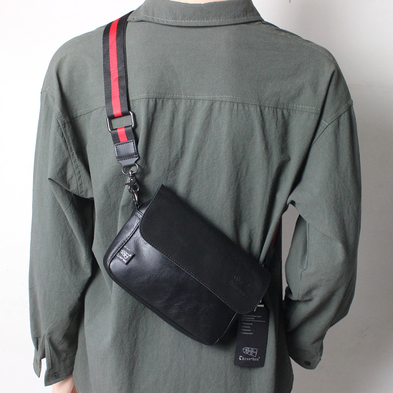 Slipper bag men's tide Japanese student in skin bag bag bag bag shoulder bag hip hop lady single shoulder carry