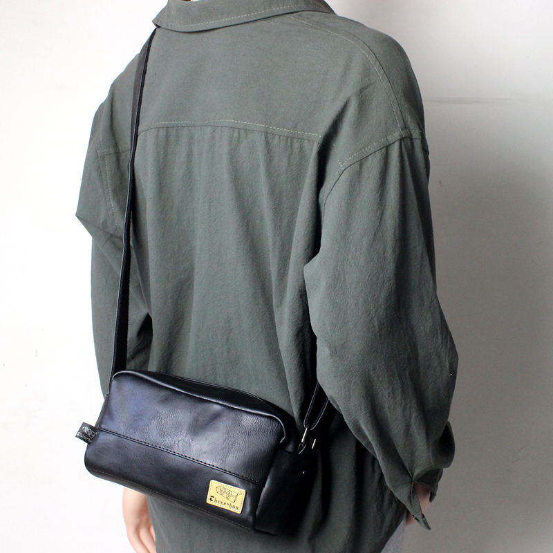 threebox tide sign men's large capacity single shoulder bag casual diagonal satchel bag day small square bag woman