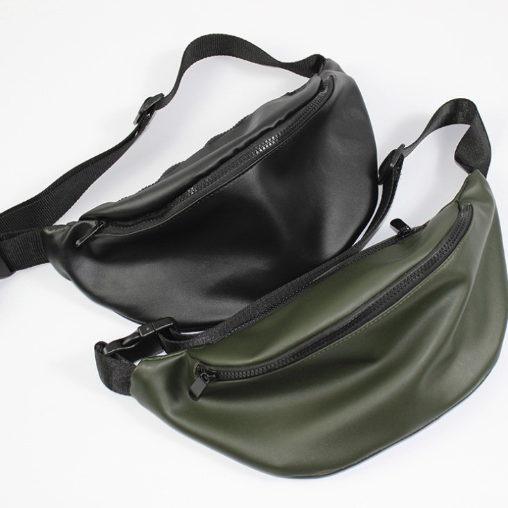 Original Korean version Trend chest bag minimalist cortex Purse Chest Front Sloped Satchel Fashion men and women Shoulder Bag Chest Bag Tide