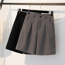 Shopping mall withdraw cabinet cut label brand discount size 2021 summer new five-point leisure a wide leg suit shorts women