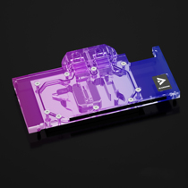 Barrow photoglowing up 3070Ti black to split metal master OC split full coverage graphics card water cooling head