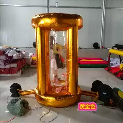 Inflatable money graber Air mold God of wealth money graber Lucky cat money graber Cartoon air mold mini money graber Small