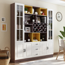 Living room sideboard wine cabinet with one wall modern simple European restaurant cabinet large capacity multi-functional Nordic cabinet