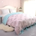 Chăn bông HRHM đơn mảnh nhà dệt mục vụ đầy đủ đôi sinh viên ký túc xá bông chăn - Quilt Covers Quilt Covers