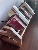 Special pure solid wood jazz rack North American walnut 48cd rack record Blu-ray disc cabinet mini bookshelf